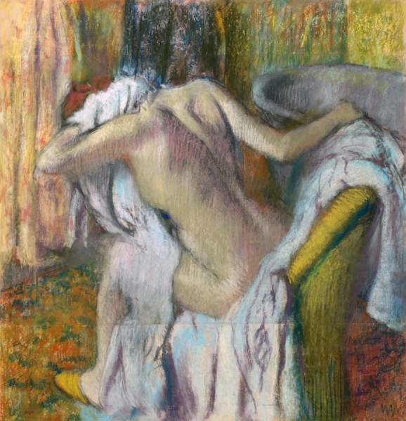 After the Bath, c. 1890. Artist: Degas, Edgar (1834-1917)
