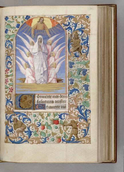 The Assumption of the Virgin (Book of Hours), 1450-1499. Artist: Fouquet, Jean (workshop)