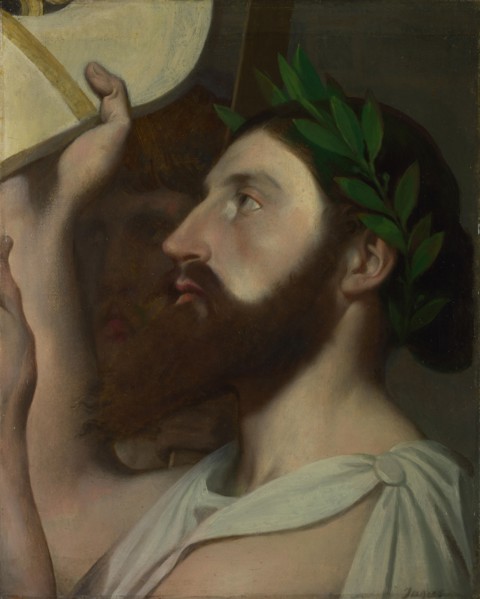 Pindar and Ictinus, Between 1830 and 1867. Artist: Ingres, Jean Auguste Dominique (1780-1867)