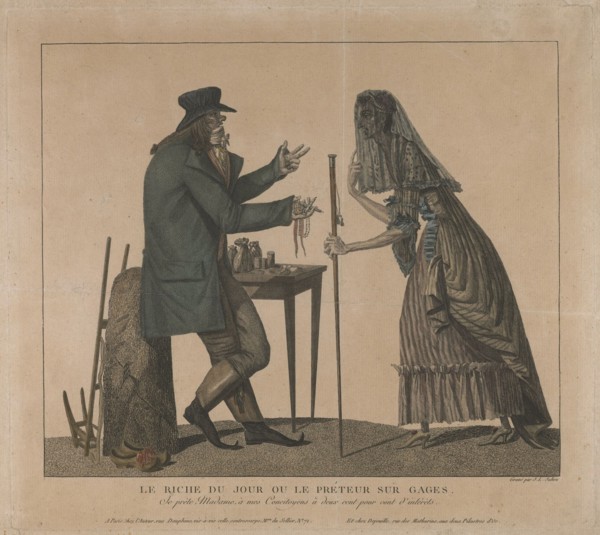 The Pawnbroker, Second Half of the 18th cen.. Artist: Julien, Laurent (1740-1820)