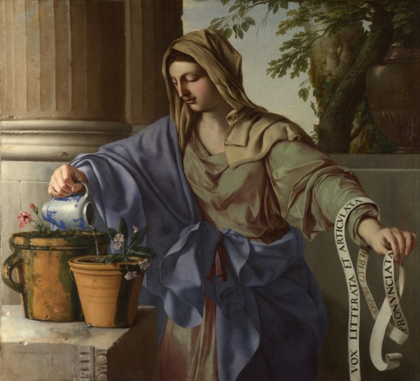 Allegory of Grammar, 1650. Artist: La Hyre, Laurent, de (1606-1656)