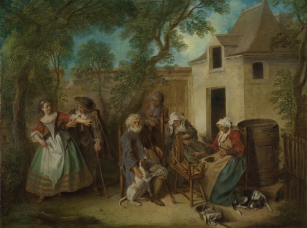 The Four Ages of Man: Old Age, ca 1735. Artist: Lancret, Nicolas (1690-1743)