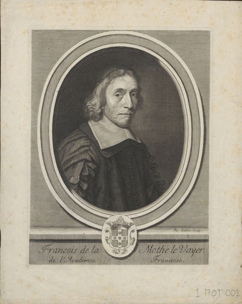 Portrait of François de La Mothe le Vayer (1588-1672), ca. 1695. Artist: Lubin, Jacques (1637-?)
