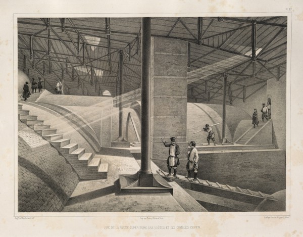 Part of the Arch and a metal roof (From: The Construction of the Saint Isaac's Cathedral), 1845. Artist: Montferrand, Auguste, de (1786-1858)