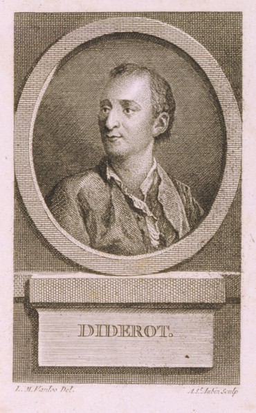 Portrait of Denis Diderot (1713?1784). Artist: Saint-Aubin, Augustin, de (1736-1807)