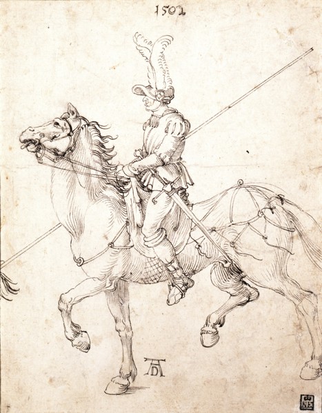 Lancer on Horseback, 1502. Artist: Dürer, Albrecht (1471-1528)