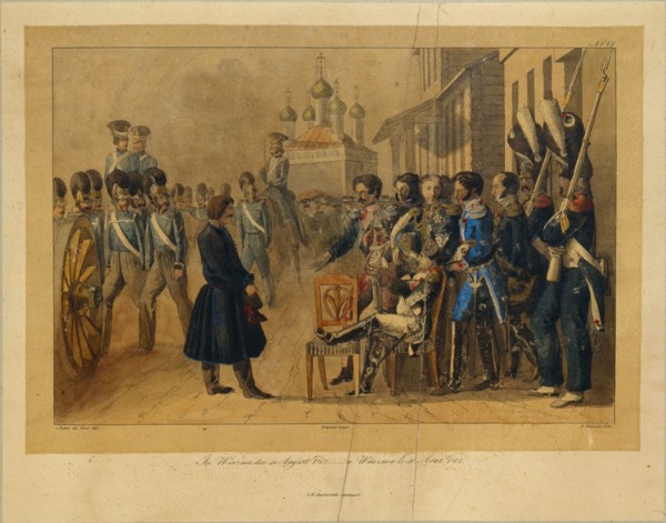 Vyazma on August 30, 1812, 1820s. Artist: Faber du Faur, Christian Wilhelm, von (1780-1857)