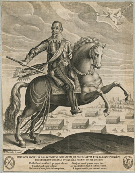 Gustavus Adolphus of Sweden. Artist: Kilian, Lucas (1579-1637)
