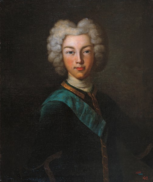 Portrait of the Tsar Peter II of Russia (1715-1730), End 1720s. Artist: Luedden, Johann Paul (?-1739)