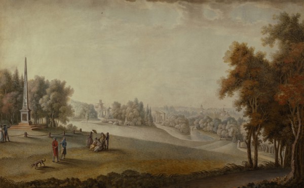 View of the Park in Tsarskoye Selo, 1793. Artist: Meys, Ferdinand de (?-ca 1810)