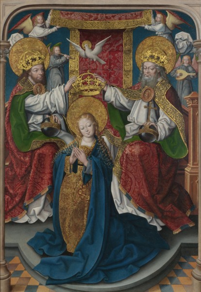 The Coronation of the Virgin (The Liesborn Altarpiece), c. 1520. Artist: Baegert, Jan (ca 1465-ca 1535)