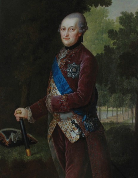 Portrait of Peter von Biron (1724-1800), Duke of Courland and Semigallia, 1781. Artist: Barisien, Friedrich Hartmann (1724-1796)
