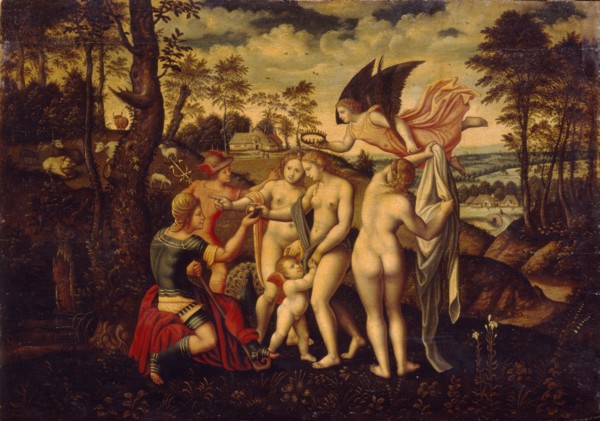 The Judgement of Paris, Mid of 16th cen.. Artist: German master