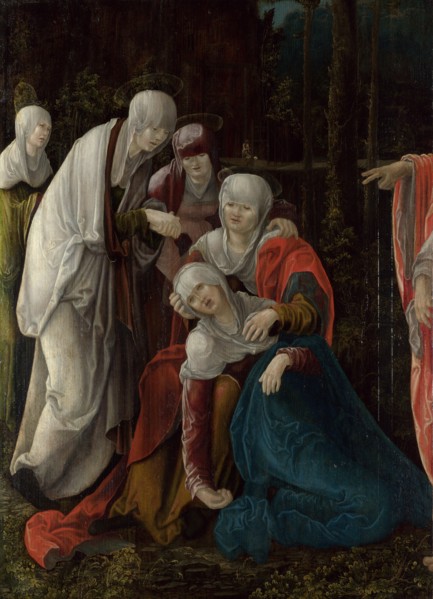 Christ taking leave of his Mother, c. 1520. Artist: Huber, Wolf (1480/5-1553)