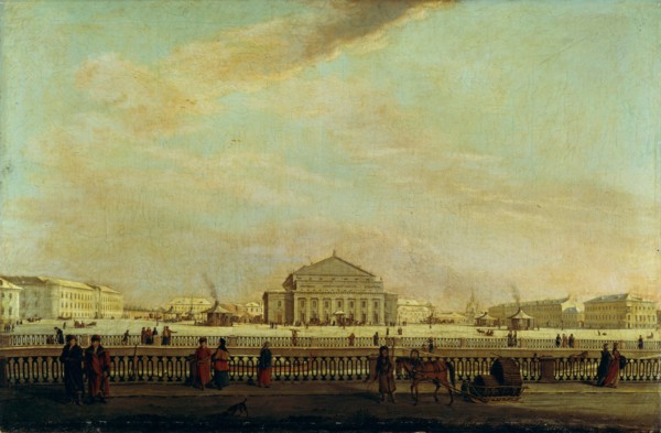 The St. Petersburg Imperial Bolshoi Kamenny Theatre. Artist: Mayr, Johann Georg, von (1760-1816)