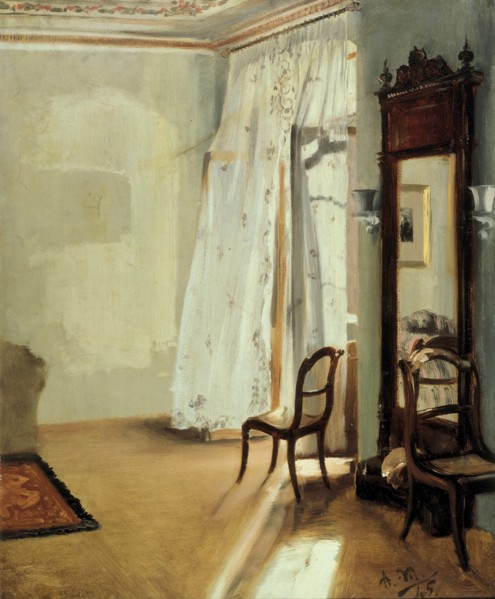 The Balcony Room, 1845. Artist: Menzel, Adolph Friedrich, von (1815-1905)