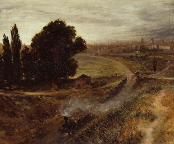 The Berlin-Potsdam Railway, 1847. Artist: Menzel, Adolph Friedrich, von (1815-1905)