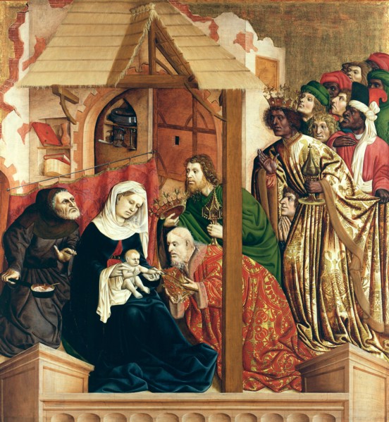 The Adoration of the Magi. The Wings of the Wurzach Altar, 1437. Artist: Multscher, Hans (c. 1400-1467)