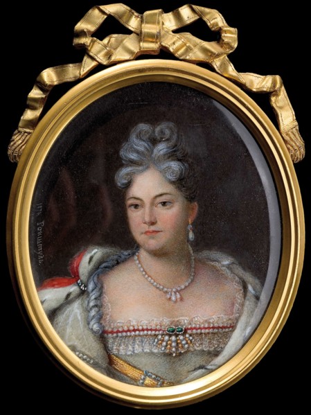 Portrait of Grand Duchess Anna Petrovna of Russia (1708-1728), 1874. Artist: Rockstuhl, Alois Gustav (1798-1877)