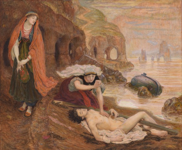 The finding of Don Juan by Haidée, 1869-1870. Artist: Brown, Ford Madox (1821-1893)