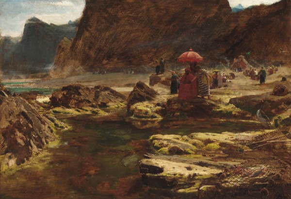 The Sultan and his camp by the enchanted lake, 1888. Artist: Goodwin, Albert (1845-1932)