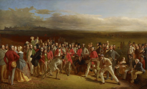 The Golfers, 1847. Artist: Lees, Charles (1800-1880)