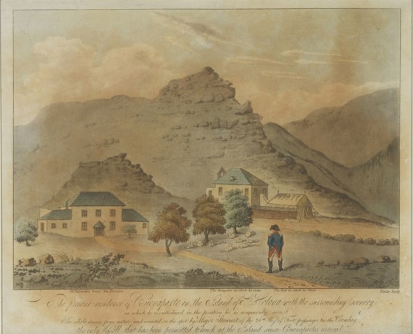 Napoleon Bonaparte on the island of Saint Helena, 1816. Artist: Anonymous