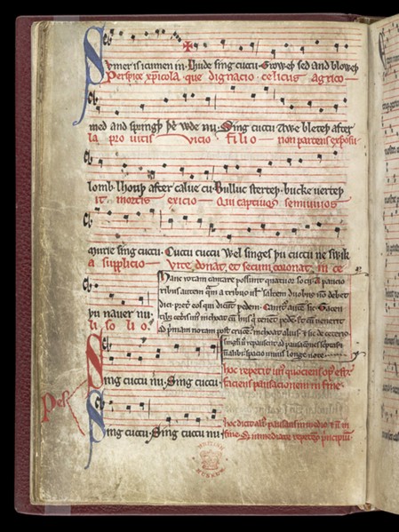 Sumer Is Icumen In, c. 1260-1270. Artist: Anonymous