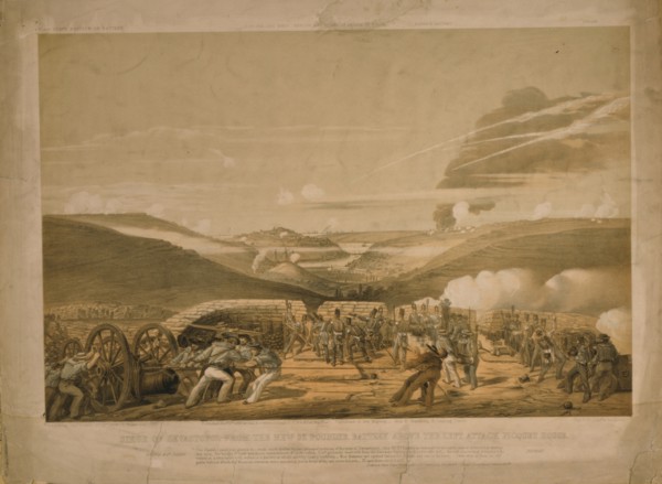 The Siege of Sevastopol, 1854. Artist: Biddulph, Sir Michael Anthony Shrapnel (1823-1904)