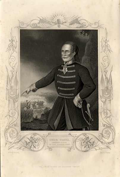 Portrait of Omar Pasha, 1856. Artist: Pound, Daniel J. (1810-1861?)
