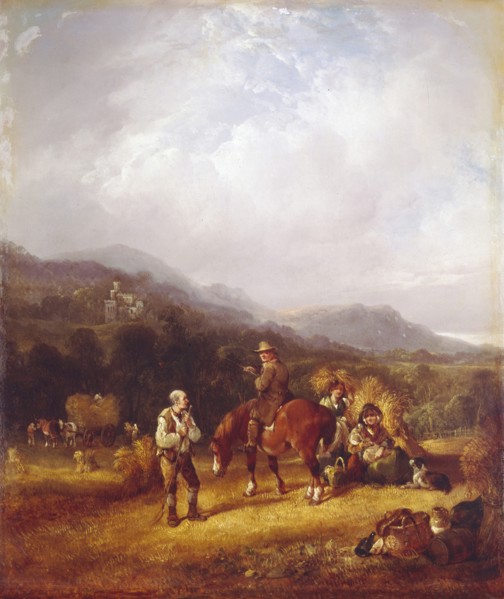 The Wheat Harvest. Artist: Shayer, William I (1788-1879)