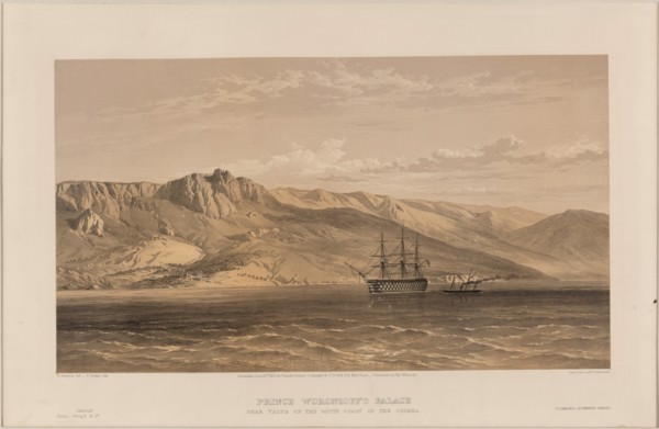 View of the Vorontsov's Palace, 1855. Artist: Simpson, William (1832-1898)