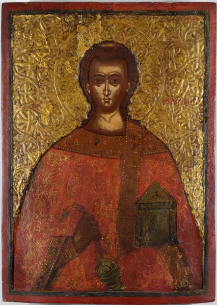 Saint Lawrence, 17th century. Artist: Adrianoupolitis, Konstantinos (active 17th century)