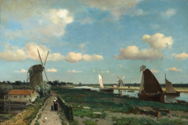 Trekvliet, 1870. Artist: Weissenbruch, Hendrik Johannes (Jan Hendrik) (1824-1903)