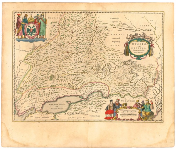 Map of Russia (From: Theatrum Orbis Terrarum...), 1645. Artist: Blaeu, Willem Janszoon (1571-1638)