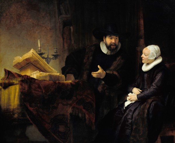 The Mennonite Preacher Anslo and his Wife, 1641. Artist: Rembrandt van Rhijn (1606-1669)