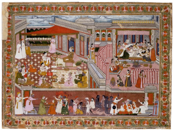 Birth in a Palace, 1760-1770. Artist: Indian Art