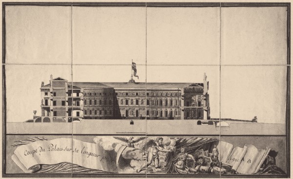 Saint Michael's Castle in Saint Petersburg, 1797. Artist: Brenna, Vincenzo (1745-1820)