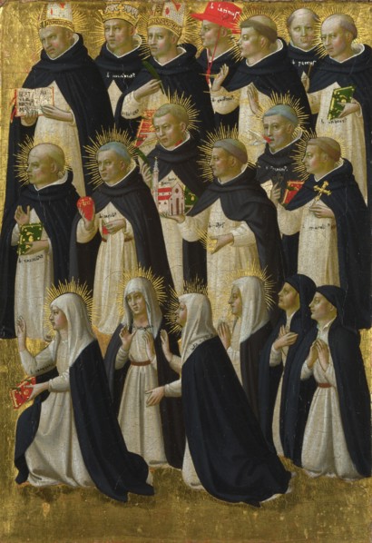 The Dominican Blessed (Panel from Fiesole San Domenico Altarpiece), c. 1423-1424. Artist: Angelico, Fra Giovanni, da Fiesole (ca. 1400-1455)