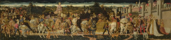 The Triumph of David, c. 1450. Artist: Pesellino, Francesco di Stefano (1422-1457)