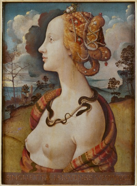 Portrait of Simonetta Vespucci (Cleopatra), c. 1480. Artist: Piero di Cosimo (ca 1462-ca 1521)