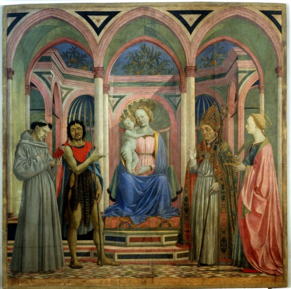The Santa Lucia de' Magnoli Altarpiece, ca 1447. Artist: Veneziano, Domenico (ca 1410-1461)