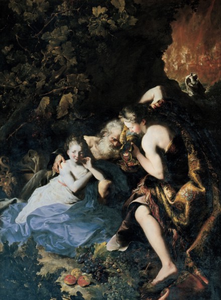 Lot and his Daughters, 1695-1696. Artist: Guidobono, Bartolomeo (1654-1709)