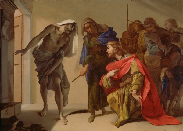 The Shade of Samuel Invoked by Saul, c. 1655. Artist: Cavallino, Bernardo (1616-1656)