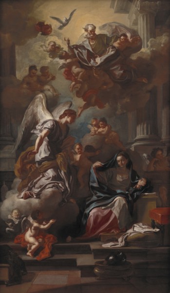 The Annunciation. Artist: Solimena, Francesco (1657-1747)
