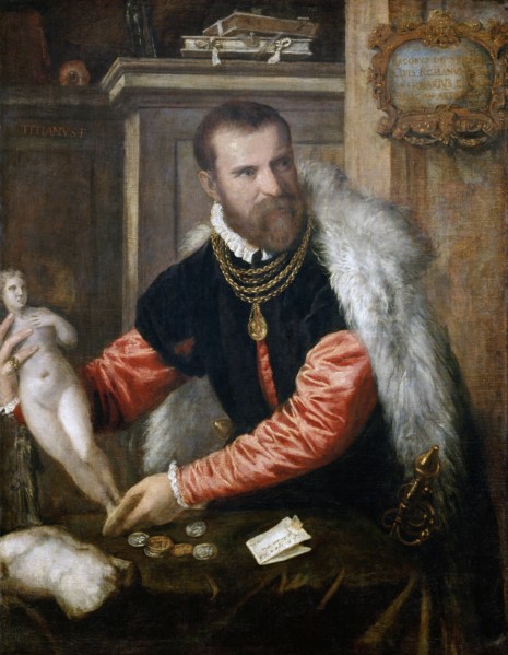Portrait of Jacopo Strada (1507-1588), ca 1567. Artist: Titian (1488-1576)