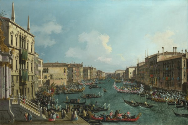 A Regatta on the Grand Canal, c. 1740. Artist: Canaletto (1697-1768)