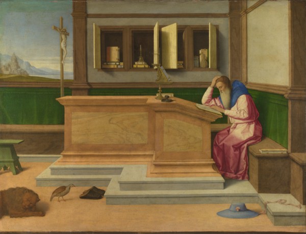 Saint Jerome in his Study, c. 1510. Artist: Catena, Vincenzo di Biagio (ca. 1470-1531)