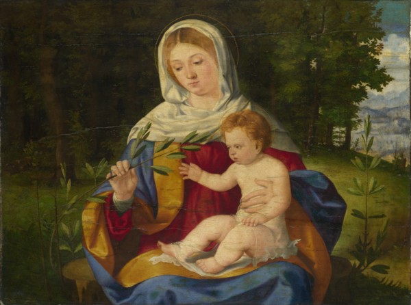 The Virgin and Child with a Shoot of Olive, ca 1515. Artist: Previtali, Andrea (ca 1480-1528)