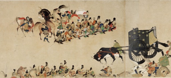 Illustrated Tale of the Heiji Civil War (The Imperial Visit to Rokuhara) 4 scroll, 13th century. Artist: Anonymous